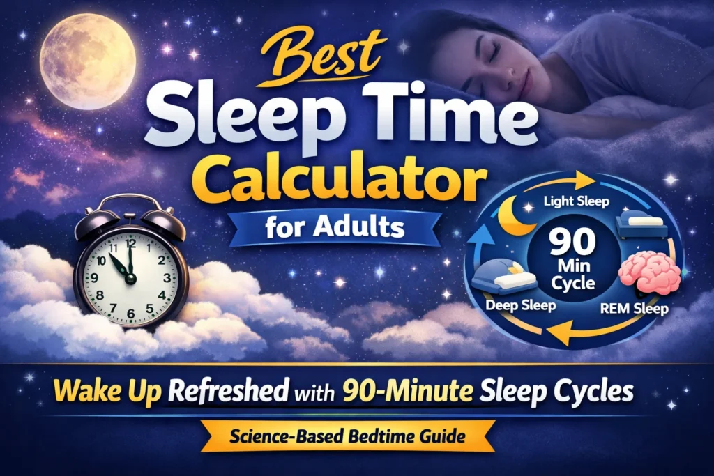 best sleep time calculator for adults