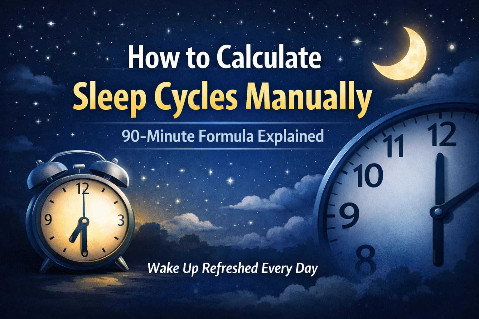 how to calculate sleep cycles manually