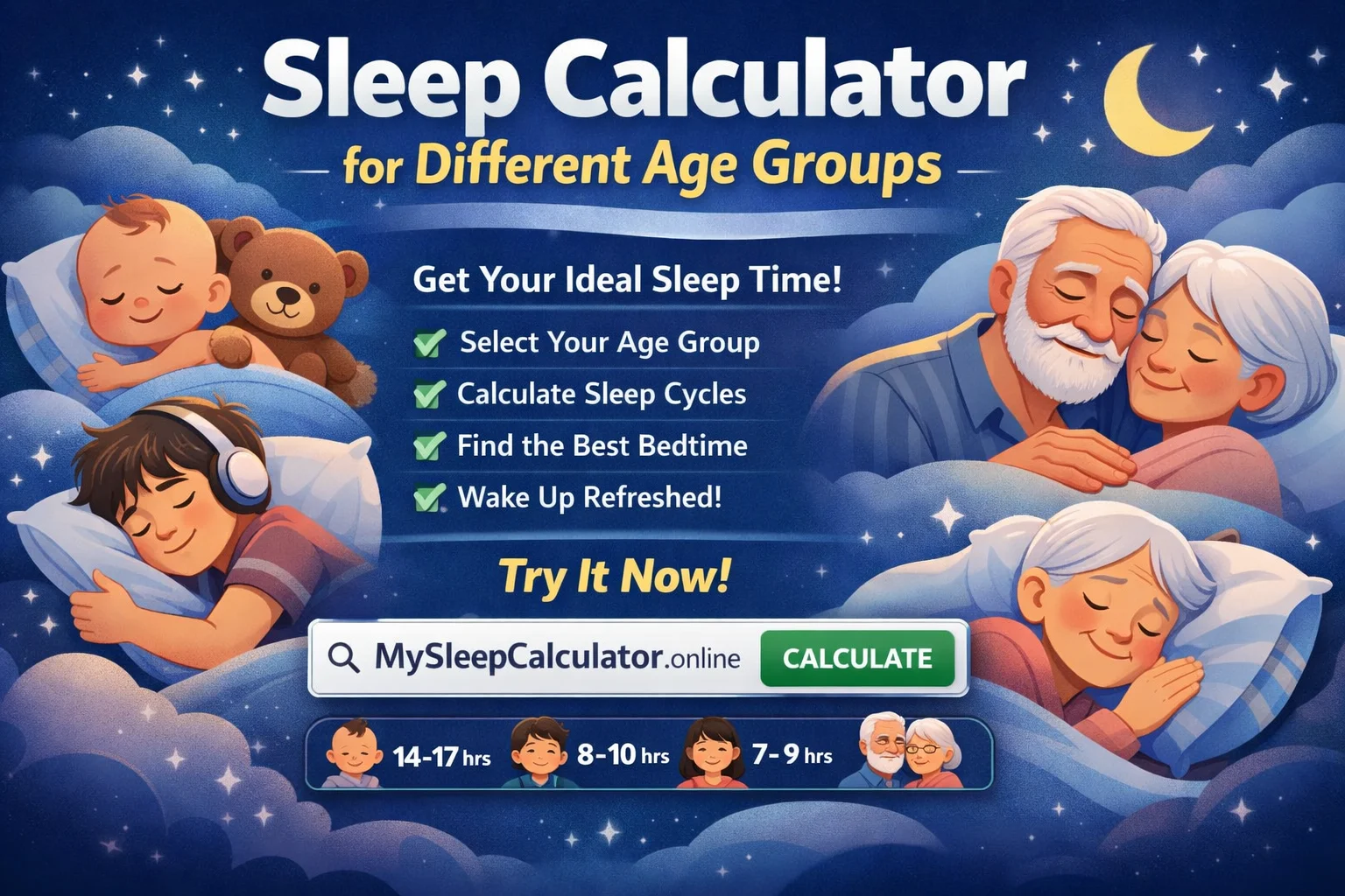 sleep calculator for different age groups